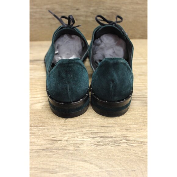 Freda Salvador women's suede leather pointed D'Orsay studded Oxford shoes - Picture 4 of 15